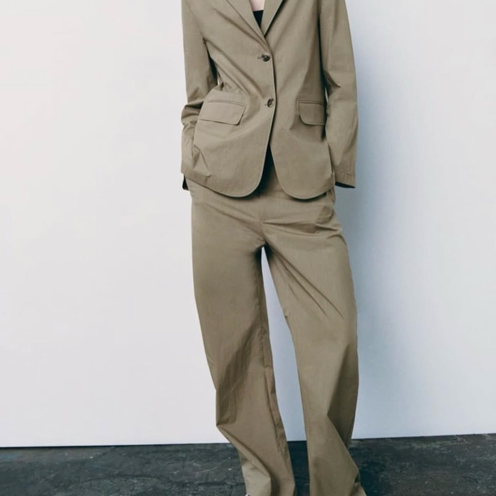 Zara Straight Leg Casual Pants